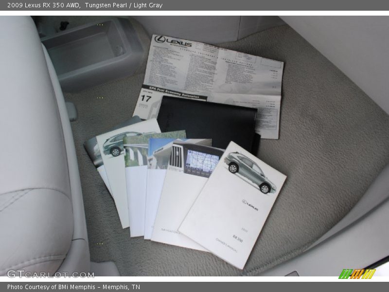 Tungsten Pearl / Light Gray 2009 Lexus RX 350 AWD