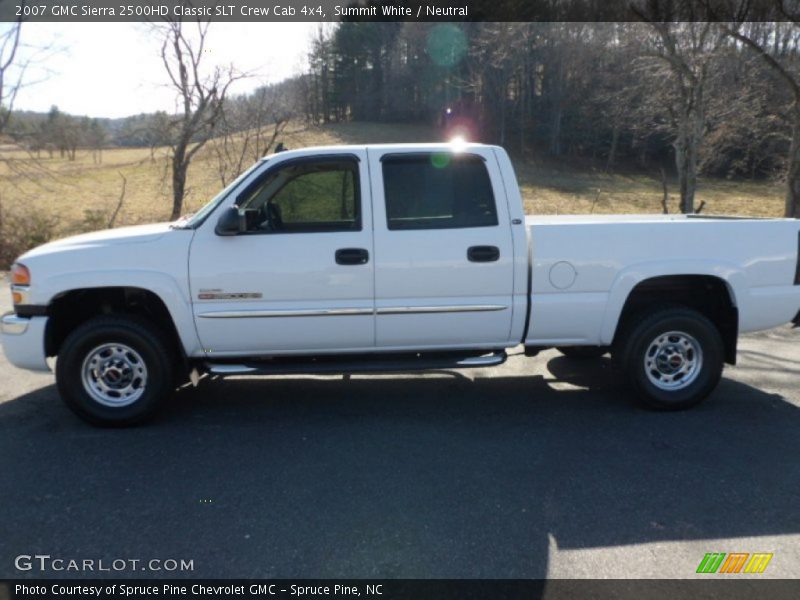 Summit White / Neutral 2007 GMC Sierra 2500HD Classic SLT Crew Cab 4x4