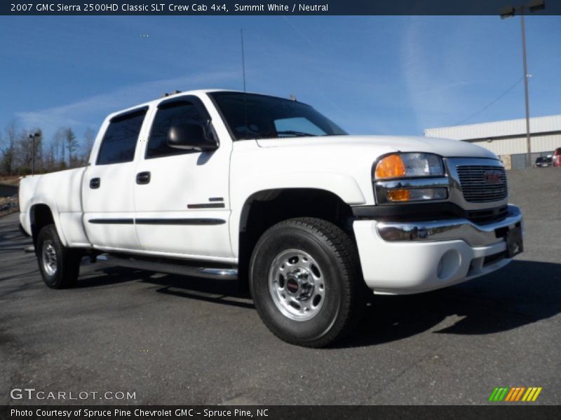 Summit White / Neutral 2007 GMC Sierra 2500HD Classic SLT Crew Cab 4x4