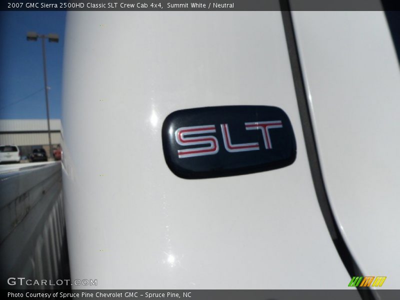 Summit White / Neutral 2007 GMC Sierra 2500HD Classic SLT Crew Cab 4x4