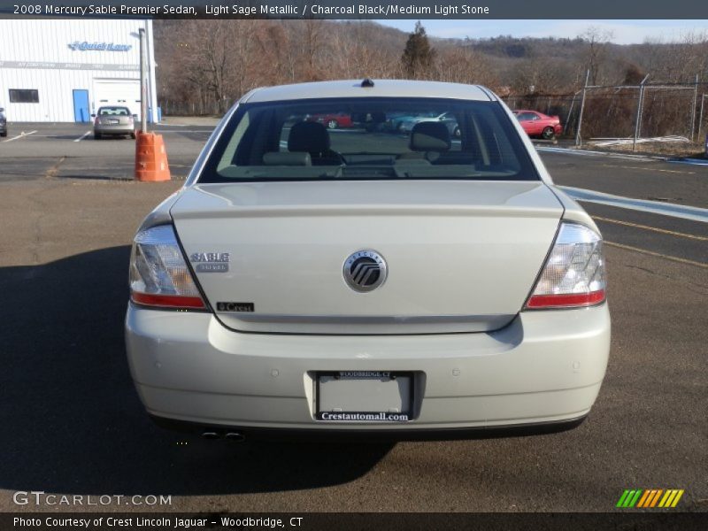 Light Sage Metallic / Charcoal Black/Medium Light Stone 2008 Mercury Sable Premier Sedan