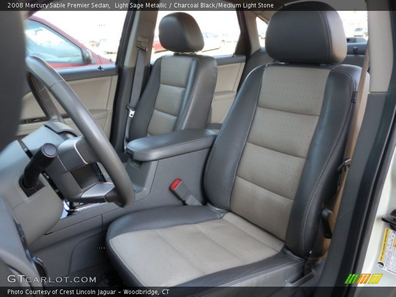 Light Sage Metallic / Charcoal Black/Medium Light Stone 2008 Mercury Sable Premier Sedan