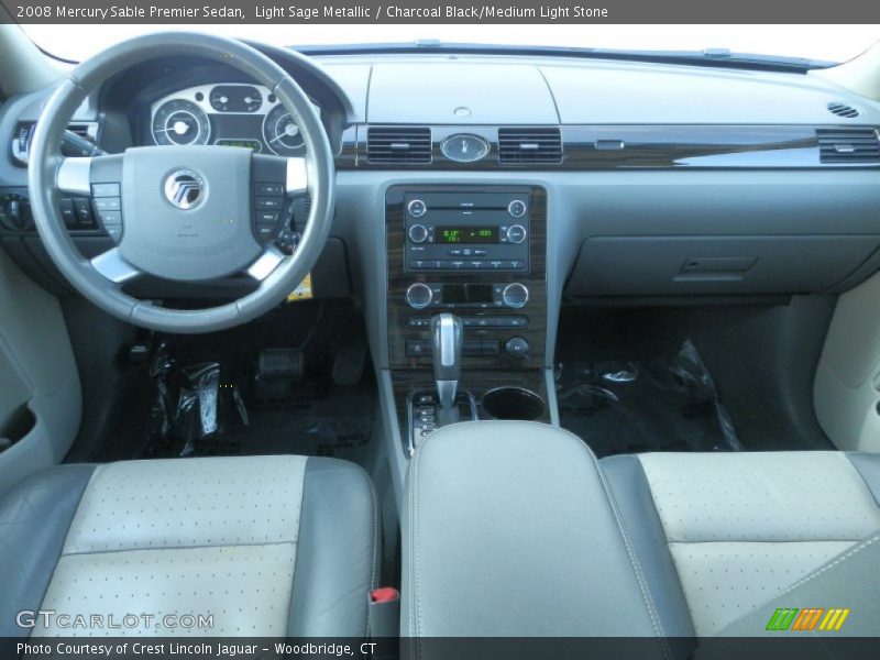 Light Sage Metallic / Charcoal Black/Medium Light Stone 2008 Mercury Sable Premier Sedan