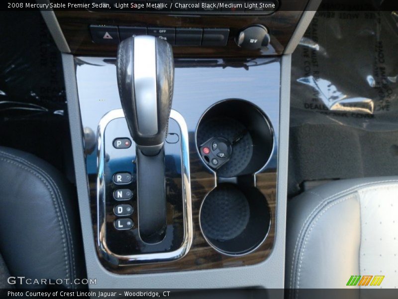 Light Sage Metallic / Charcoal Black/Medium Light Stone 2008 Mercury Sable Premier Sedan