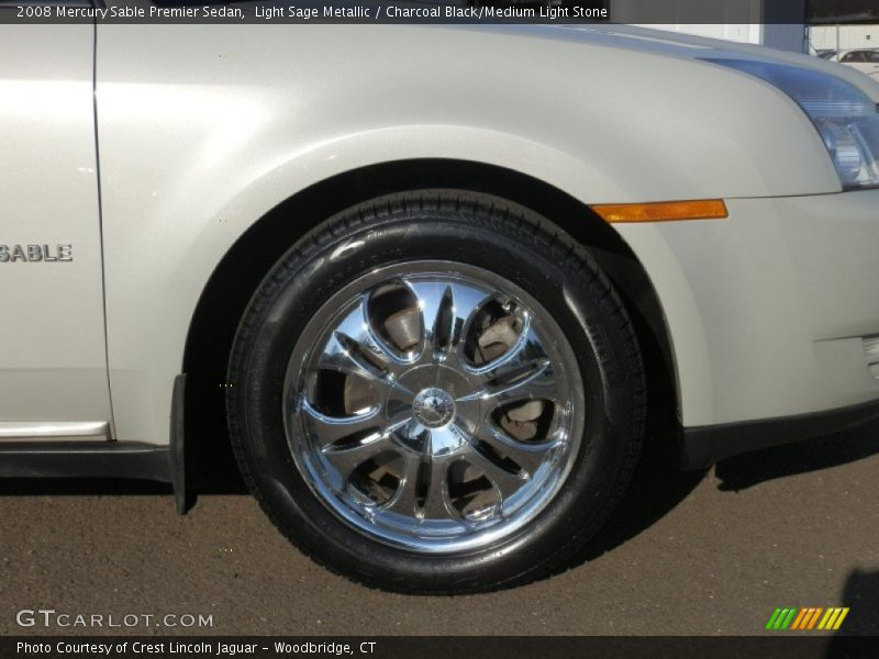 Light Sage Metallic / Charcoal Black/Medium Light Stone 2008 Mercury Sable Premier Sedan