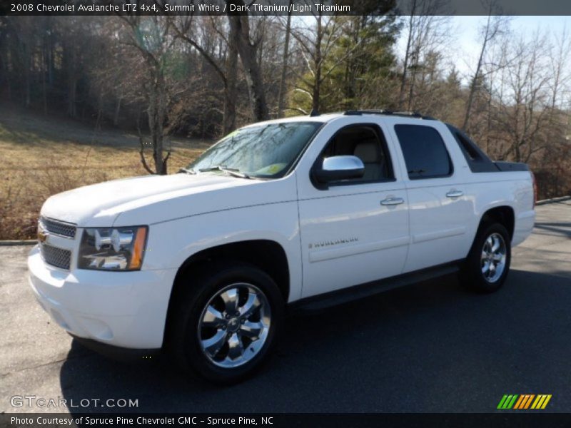 Summit White / Dark Titanium/Light Titanium 2008 Chevrolet Avalanche LTZ 4x4