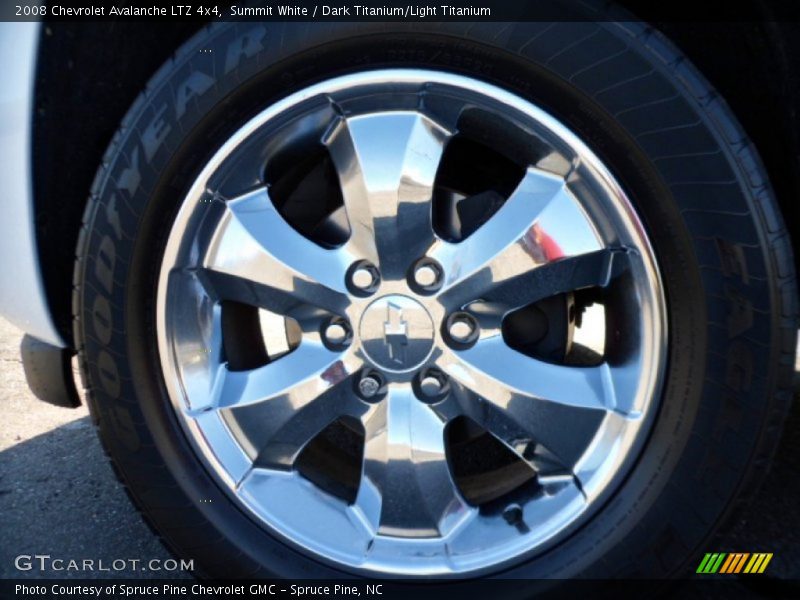 Summit White / Dark Titanium/Light Titanium 2008 Chevrolet Avalanche LTZ 4x4
