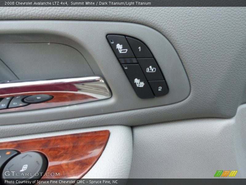 Summit White / Dark Titanium/Light Titanium 2008 Chevrolet Avalanche LTZ 4x4