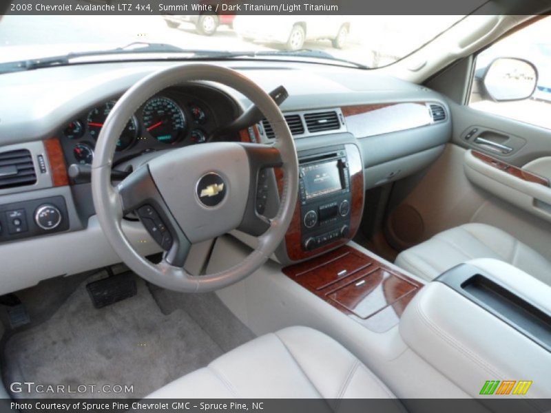 Summit White / Dark Titanium/Light Titanium 2008 Chevrolet Avalanche LTZ 4x4