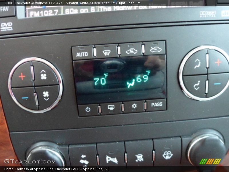 Summit White / Dark Titanium/Light Titanium 2008 Chevrolet Avalanche LTZ 4x4