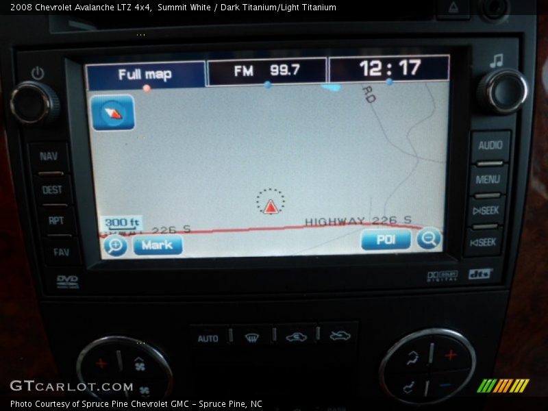 Summit White / Dark Titanium/Light Titanium 2008 Chevrolet Avalanche LTZ 4x4