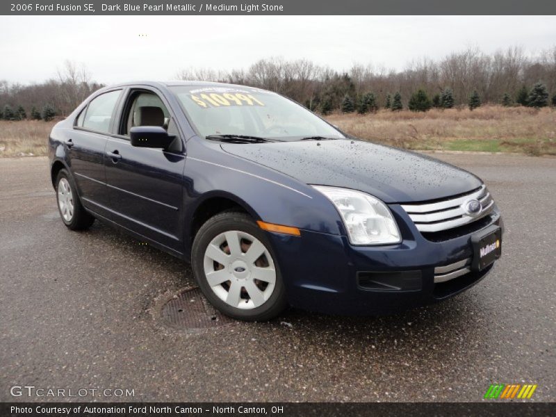 Dark Blue Pearl Metallic / Medium Light Stone 2006 Ford Fusion SE