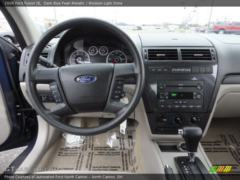 Dark Blue Pearl Metallic / Medium Light Stone 2006 Ford Fusion SE