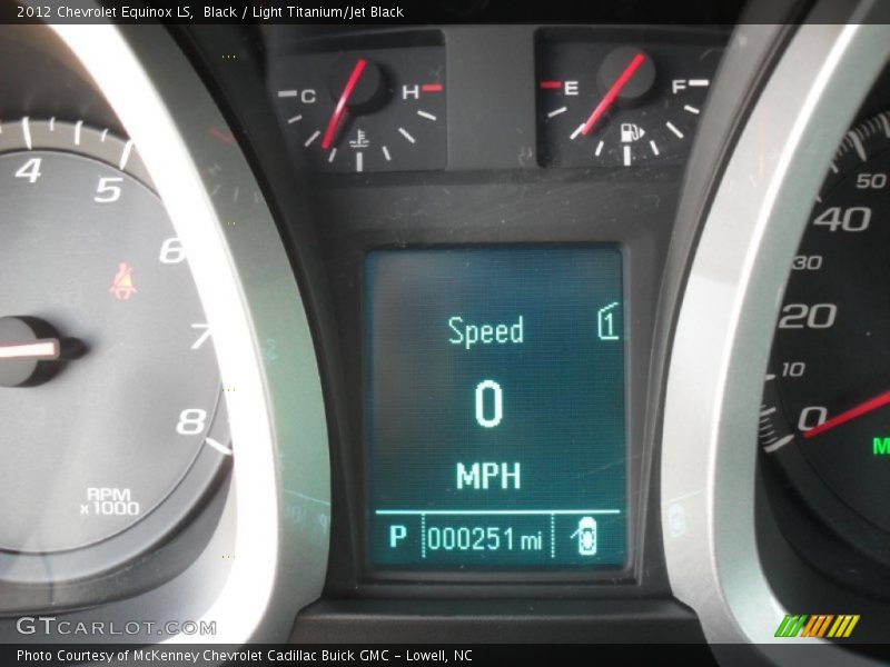 Black / Light Titanium/Jet Black 2012 Chevrolet Equinox LS