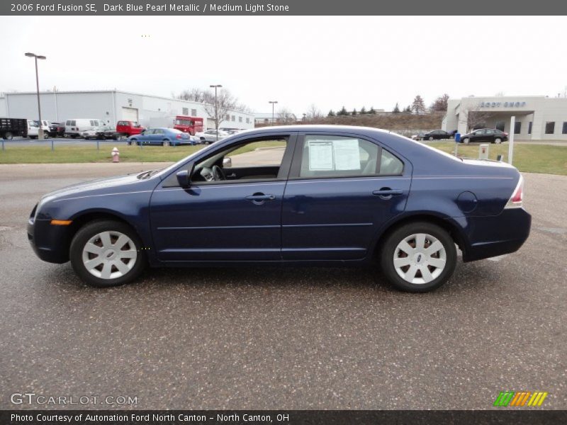 Dark Blue Pearl Metallic / Medium Light Stone 2006 Ford Fusion SE