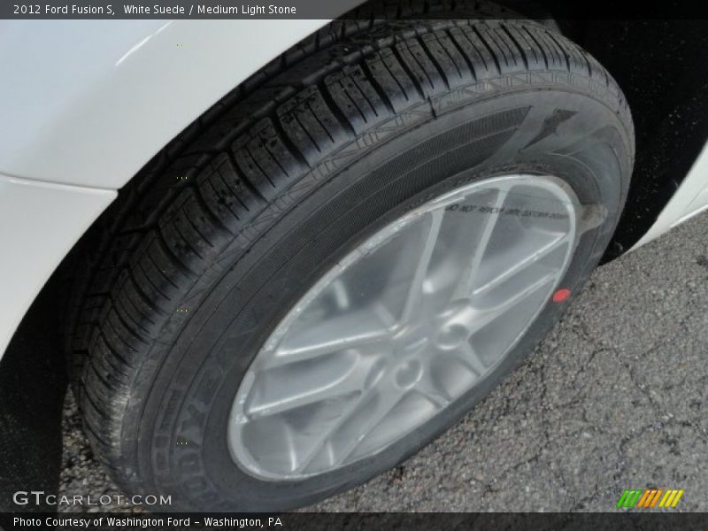 White Suede / Medium Light Stone 2012 Ford Fusion S