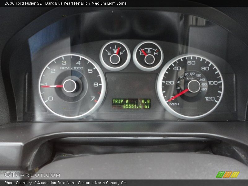 Dark Blue Pearl Metallic / Medium Light Stone 2006 Ford Fusion SE