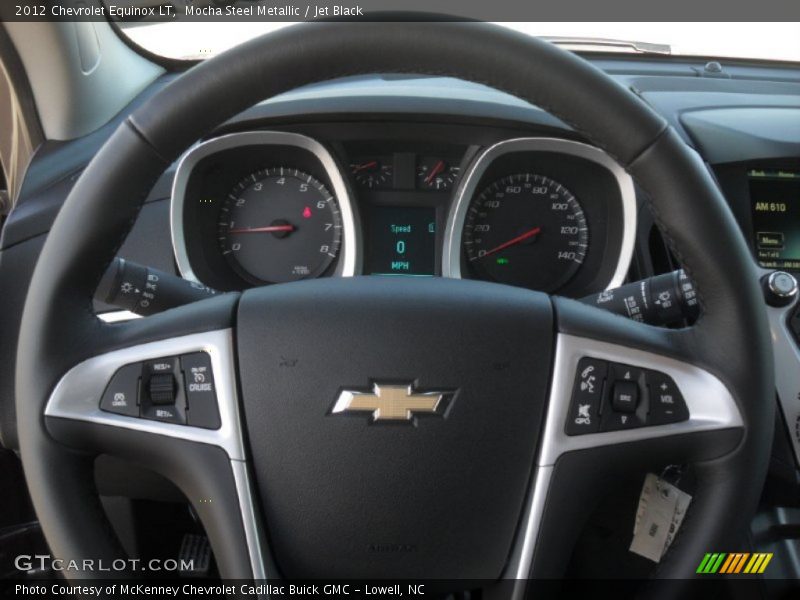 Mocha Steel Metallic / Jet Black 2012 Chevrolet Equinox LT