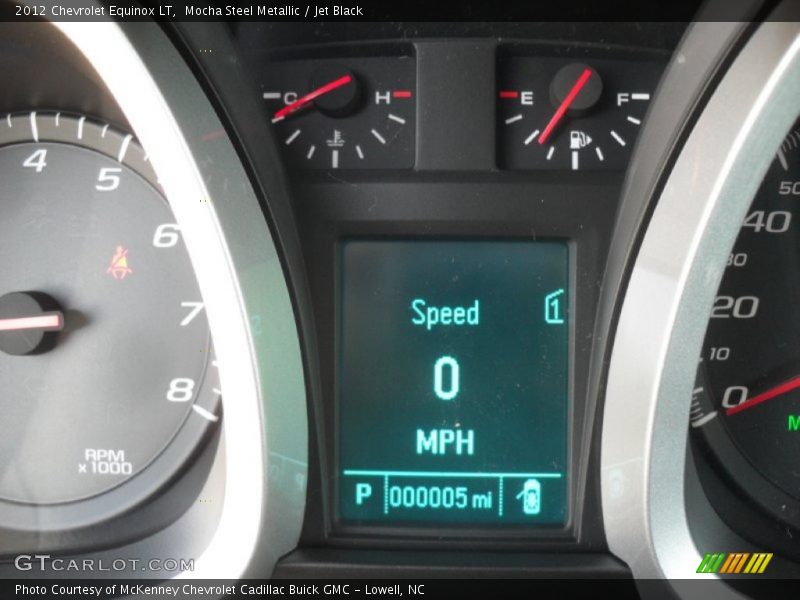 Mocha Steel Metallic / Jet Black 2012 Chevrolet Equinox LT