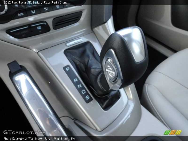 Race Red / Stone 2012 Ford Focus SEL Sedan