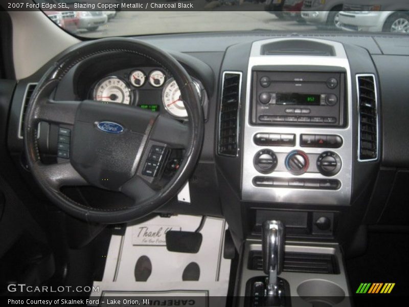 Blazing Copper Metallic / Charcoal Black 2007 Ford Edge SEL
