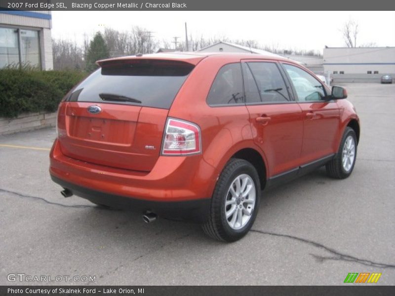 Blazing Copper Metallic / Charcoal Black 2007 Ford Edge SEL