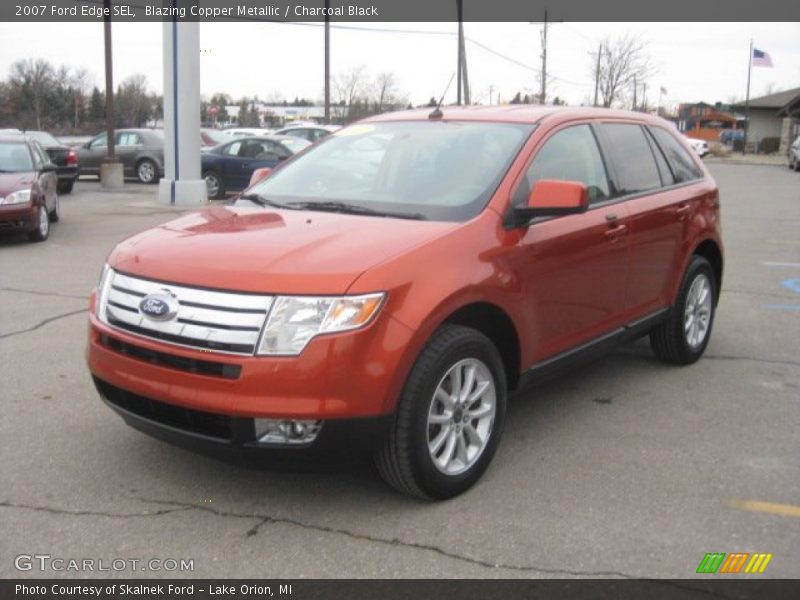 Blazing Copper Metallic / Charcoal Black 2007 Ford Edge SEL