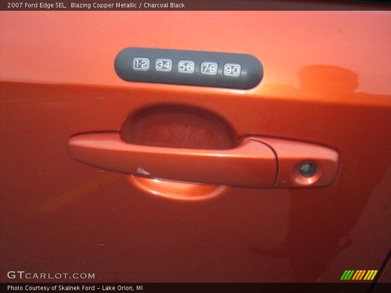 Blazing Copper Metallic / Charcoal Black 2007 Ford Edge SEL