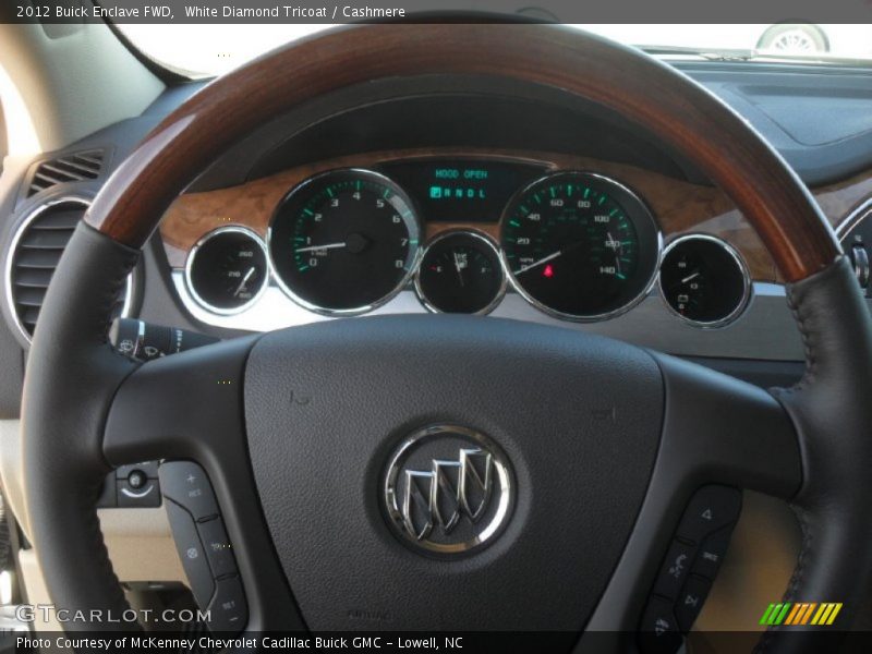White Diamond Tricoat / Cashmere 2012 Buick Enclave FWD