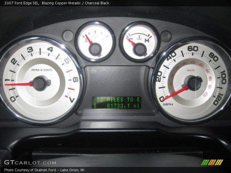 Blazing Copper Metallic / Charcoal Black 2007 Ford Edge SEL