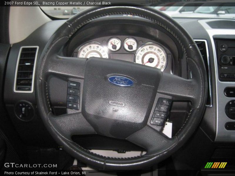 Blazing Copper Metallic / Charcoal Black 2007 Ford Edge SEL