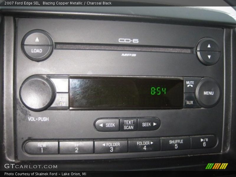 Blazing Copper Metallic / Charcoal Black 2007 Ford Edge SEL