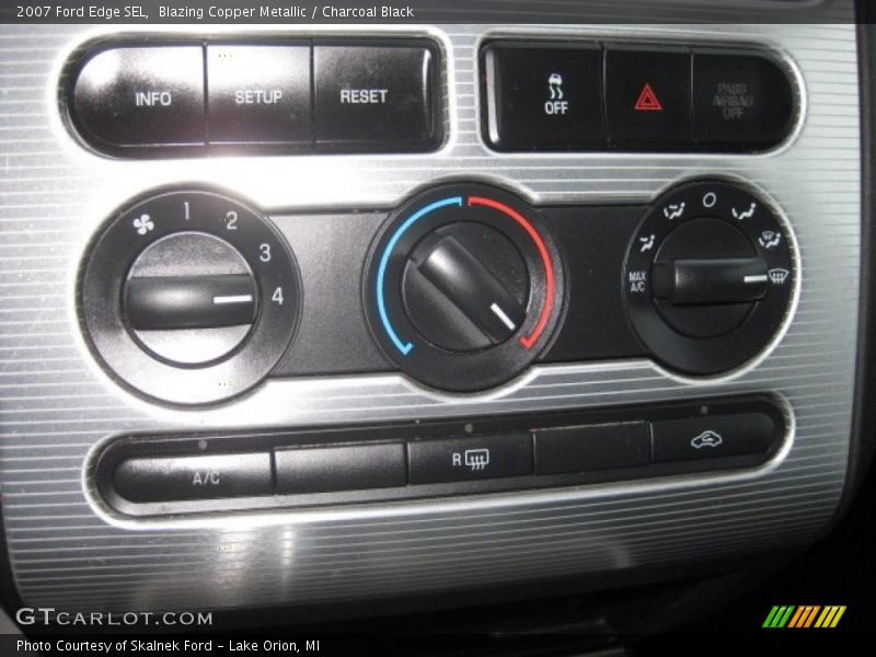 Blazing Copper Metallic / Charcoal Black 2007 Ford Edge SEL