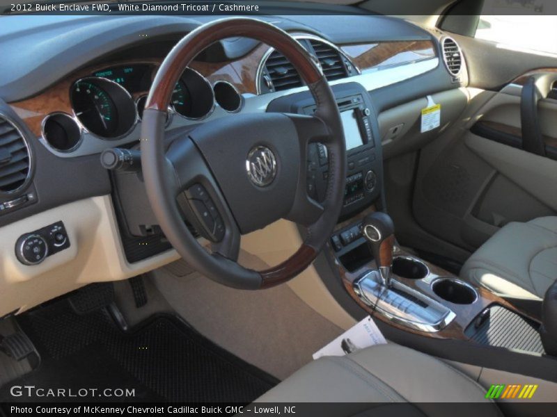 White Diamond Tricoat / Cashmere 2012 Buick Enclave FWD