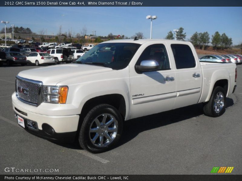 White Diamond Tricoat / Ebony 2012 GMC Sierra 1500 Denali Crew Cab 4x4