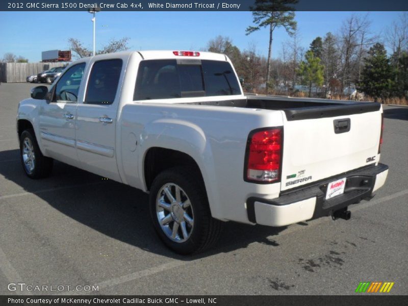 White Diamond Tricoat / Ebony 2012 GMC Sierra 1500 Denali Crew Cab 4x4