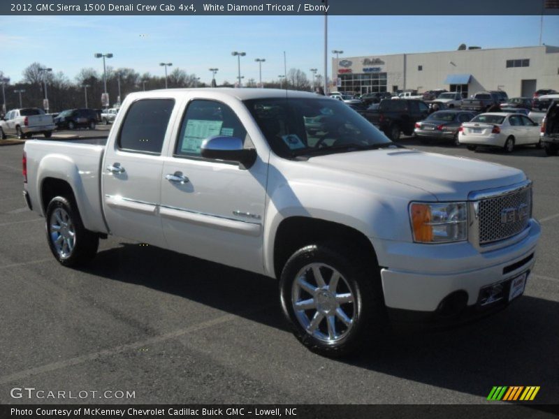 White Diamond Tricoat / Ebony 2012 GMC Sierra 1500 Denali Crew Cab 4x4