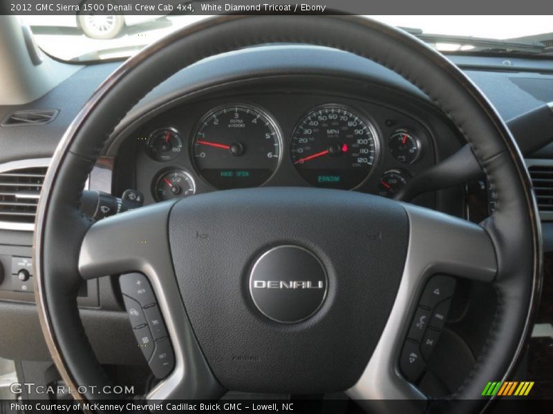 White Diamond Tricoat / Ebony 2012 GMC Sierra 1500 Denali Crew Cab 4x4