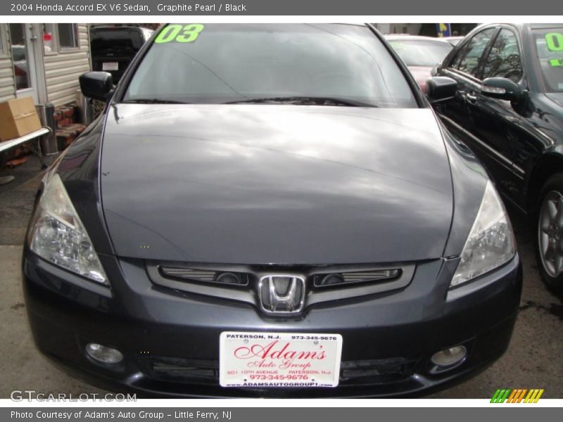 Graphite Pearl / Black 2004 Honda Accord EX V6 Sedan