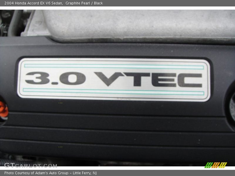 Graphite Pearl / Black 2004 Honda Accord EX V6 Sedan