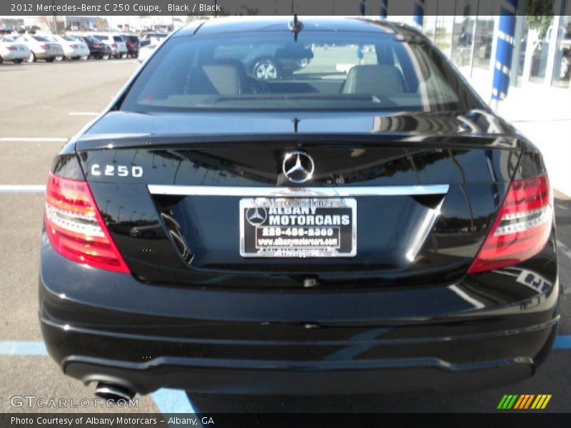 Black / Black 2012 Mercedes-Benz C 250 Coupe