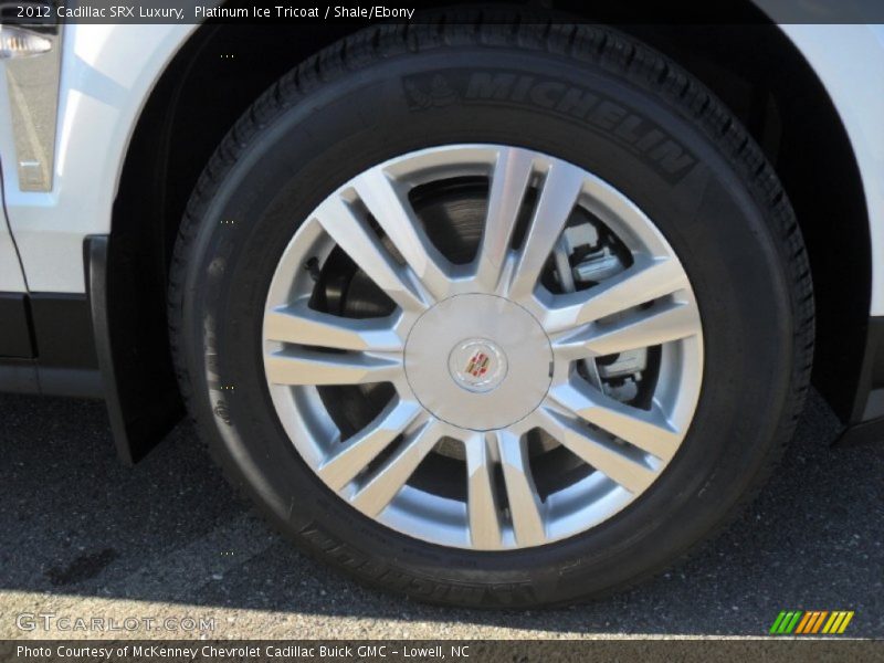 Platinum Ice Tricoat / Shale/Ebony 2012 Cadillac SRX Luxury