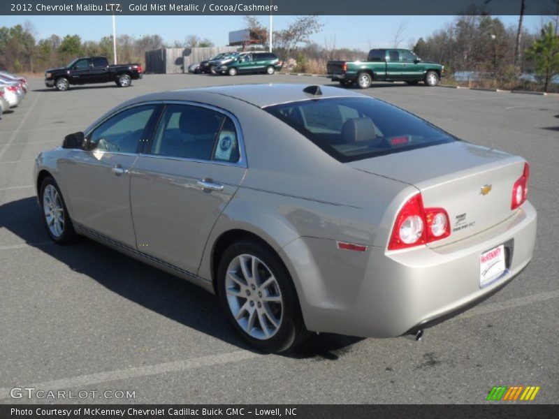 Gold Mist Metallic / Cocoa/Cashmere 2012 Chevrolet Malibu LTZ