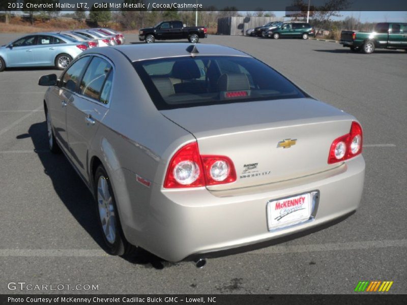 Gold Mist Metallic / Cocoa/Cashmere 2012 Chevrolet Malibu LTZ
