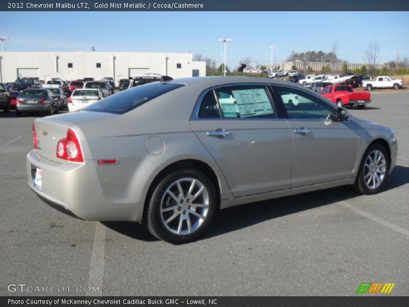Gold Mist Metallic / Cocoa/Cashmere 2012 Chevrolet Malibu LTZ
