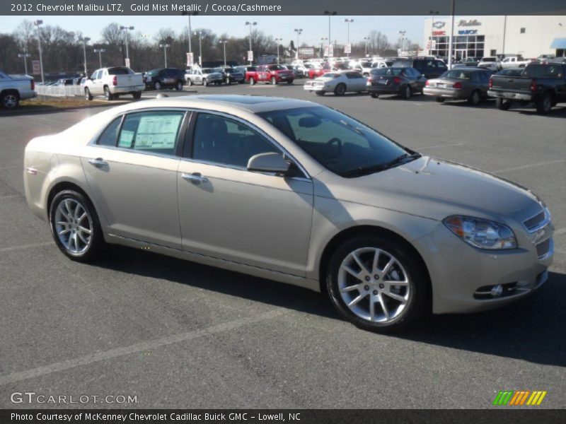 Gold Mist Metallic / Cocoa/Cashmere 2012 Chevrolet Malibu LTZ