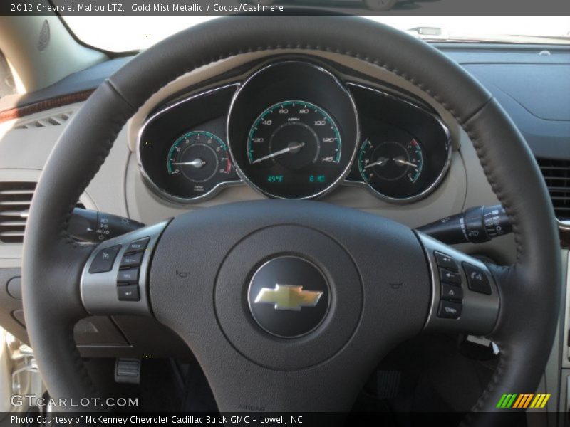 Gold Mist Metallic / Cocoa/Cashmere 2012 Chevrolet Malibu LTZ
