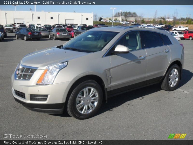 Gold Mist Metallic / Shale/Brownstone 2012 Cadillac SRX Luxury