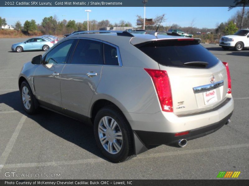 Gold Mist Metallic / Shale/Brownstone 2012 Cadillac SRX Luxury