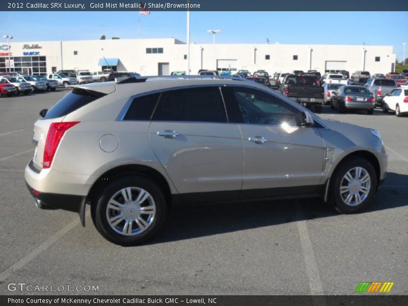 Gold Mist Metallic / Shale/Brownstone 2012 Cadillac SRX Luxury